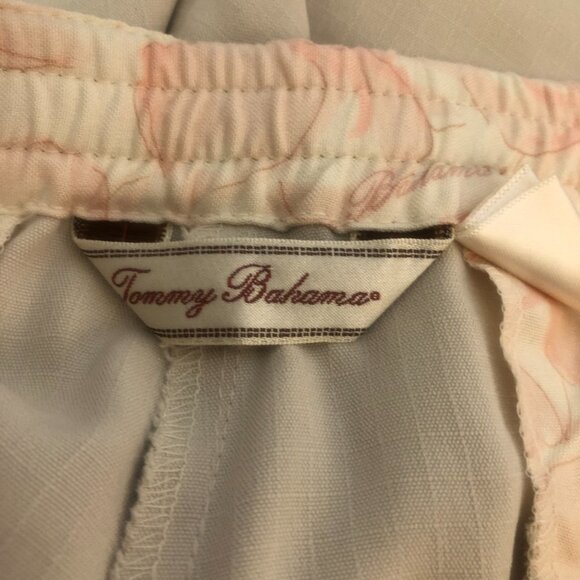 Tommy Bahama 100% Silk Ivory Drawstring Shorts - Picture 7 of 8